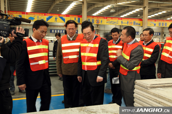 骆琳莅临Z6尊龙凯时幕墙视察调研